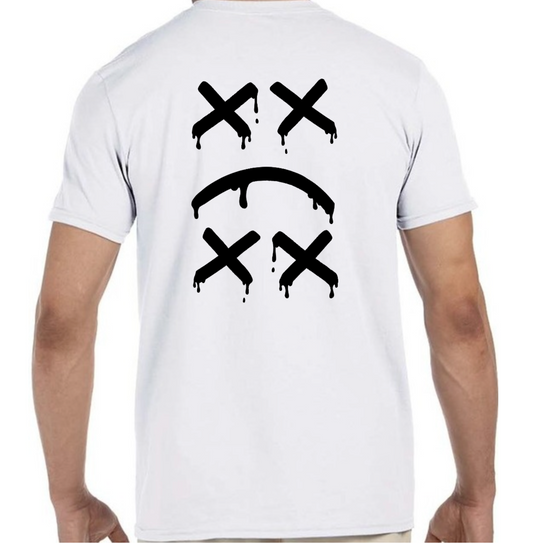 2-Faces Sad Graffiti Tee